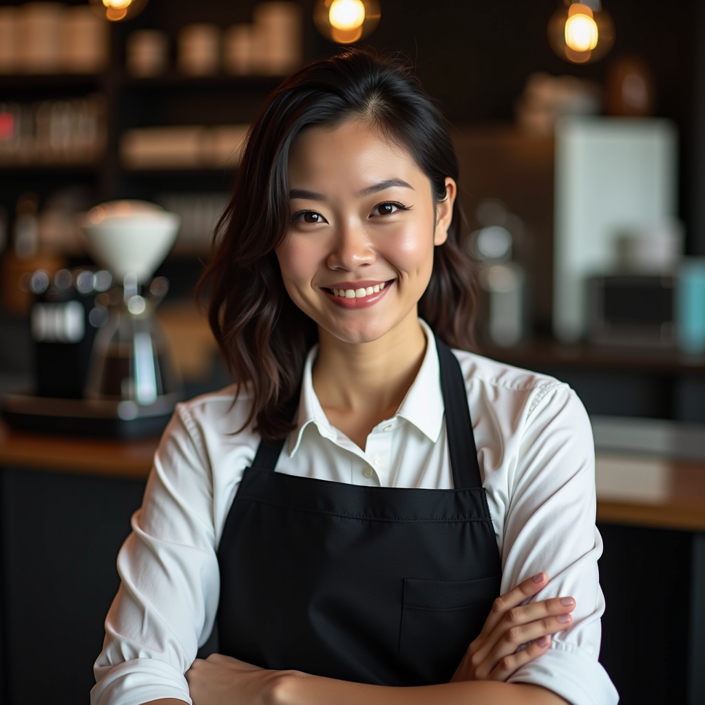 Sarah Chen, Lead Barista and coffee education specialist at premium British coffee shop in Leeds
